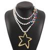 Large Starfish Cord Necklace Chunky Statement Star Fish Pendant Necklace Summer Beach Jewelry Holiday Gift