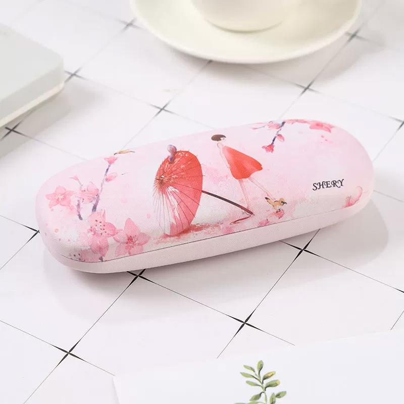 1PC PU Portable for Eyeglasses Smooth Spectacle Cases Fashion Rectangle Sunglasses Box Eyewear Protector