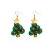 1Pair Christmas Tree Wreath Earrings Bell Xmas Dangle Earrings Fashion Christmas Earrings  Girls