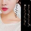 Women Design Beaded Grape Dangle Stud Rhinestone Long Earrings Fashion Jewelry