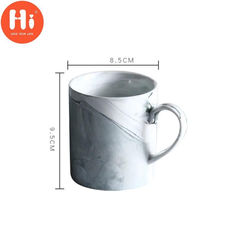 Hi European Style Creative Mramor Zrno Phnom Penh Hrnky na kávu Porcelán Snídaňový šálek na mléko Kancelářský šálek Nádobí na čaj pro dárky