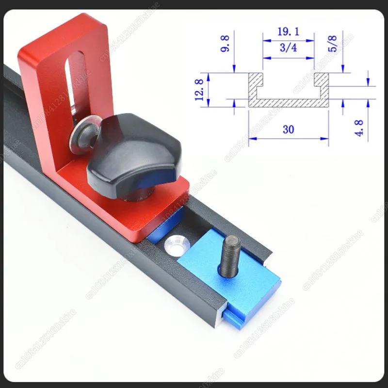 Oberfrästisch Anschlag Aluminium Multi T-Nut Tischsäge Profil Anschlag Holzbearbeitung T-Nut Gehrungsschiene Verbinder 30 Typ