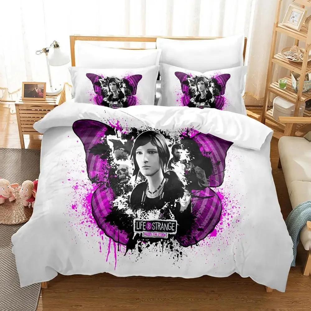 Life Is Strange Game True Colors Beding Set Soft Duvet Cover Bed Linen Set Comfortable Quilt Cover Pilowcase Warm Comforter king Quen Sized Dimensions