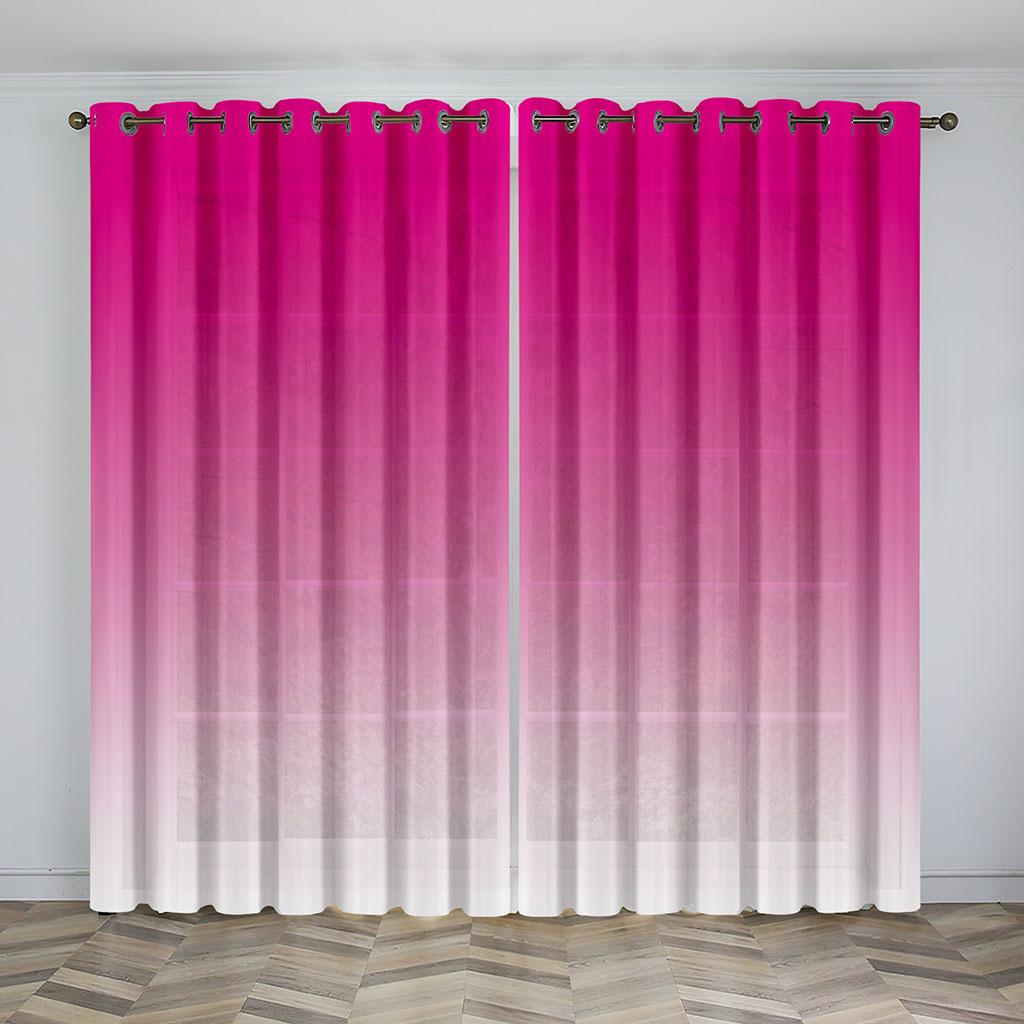 Peacock Rain Window Curtain Panels, Long Panel Curtains for Kitchen, Living Room, Bedroom, Elegant Polyester Decoration