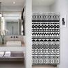 Modern Black White Geometric Shower Curtain Bathroom Decor Tribal Pattern Waterproof Fabric Bath Linen Home Interior Designideas