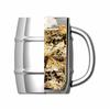 Kakusei Vacuum-Sealed Mug, 1.0L, Silver, Double-Layered Vacuum Wall, Insulates Hot & Cold Drinks, Easy-Grip Handle, Reduces Condensation, and Keeps Ic