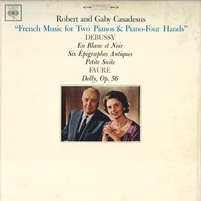 LP Record ROBERT CASADOUGE, GABY CASADOUGE - Debussy: In Black and White / Six A OS988C CBS SONY Japan Classical Used