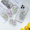 Little Fresh Bear Mobile Phone Stand Air Cushion Bag Back Adhesive Desktop Surface Scalable Niche Ring Transparent