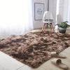 Fluffy Rug Indoor Plush Soft Carpet for Living Room Tie-dyed Lightweight Durable Area Rug for Bedroom Kids Room Blanket