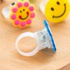 5 PCS Cartoon Finger Ring Toy, LED Flashing Light Toy for Kids Birthday Party Favors,animal and Frui