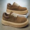 Chaussures Homme Style Britannique Rétro Décontracté Workwear Imperméables Antidérapantes Sports Semelle Épaisse Augmentant la Hauteur Derby Tendance