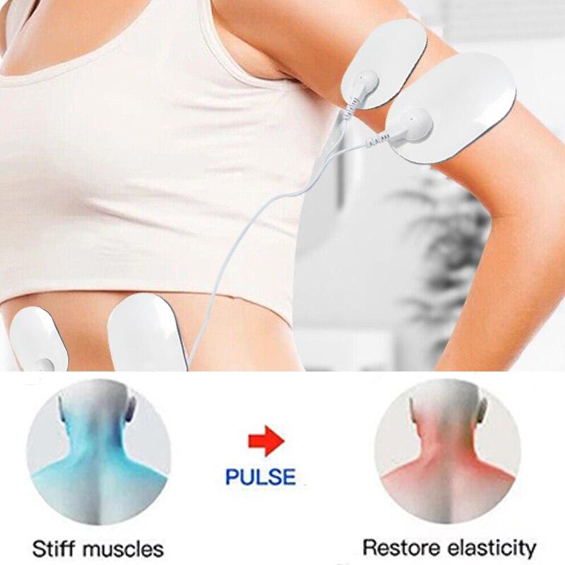 LCD Display Electric  Neck Back Massage Cervical Vertebra Patch Body Neck Hip Toner Massger Remote 8 Modes 19 Level