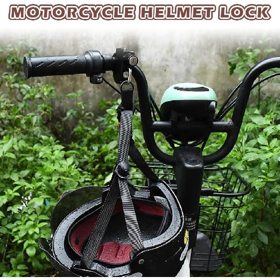 Motorcycle Helmet Lock Motorcycle Handlebar Lock Motorcycle Helmet Anti Theft Lock Universal for Motorcycle, Bike, Scooter