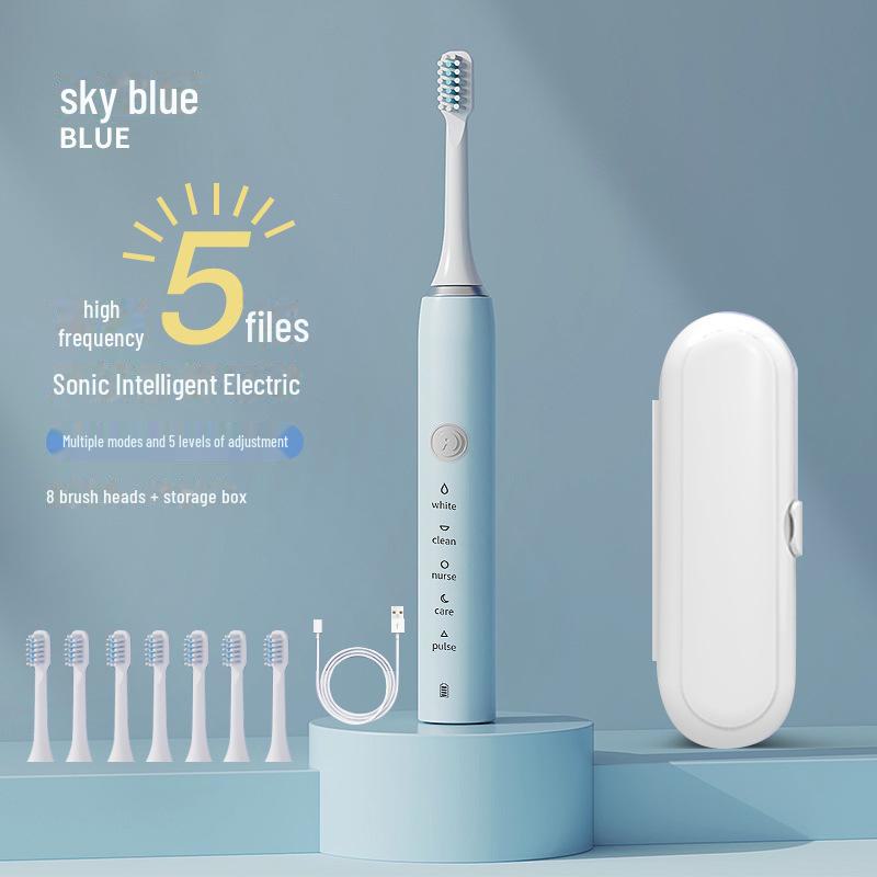 Sonic Electric Toothbrush for Adults with Wireless Charging - Gift-Ready Tooth Cleaner