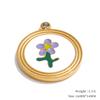 Yhpup Fashion Enamel Lemon Strawberry Heart Flower Gift DIY Accessories Making Necklace Bracelet Earring Stainless Steel Jewelry