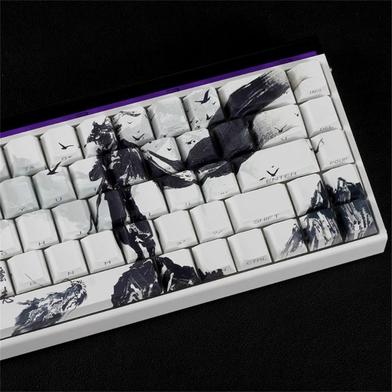 Original Profile Keycaps PBT Material Dyes Sublimations Side Print Keycap For Small Mechanical Keyboards 60% 68% Layout