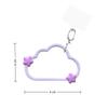 INS Silicone Phone Lanyard Strap Anti-Lost Cartoon Wrist Phone Strap Clouds Shape Expanded Phone Case Pendant Bag Charm