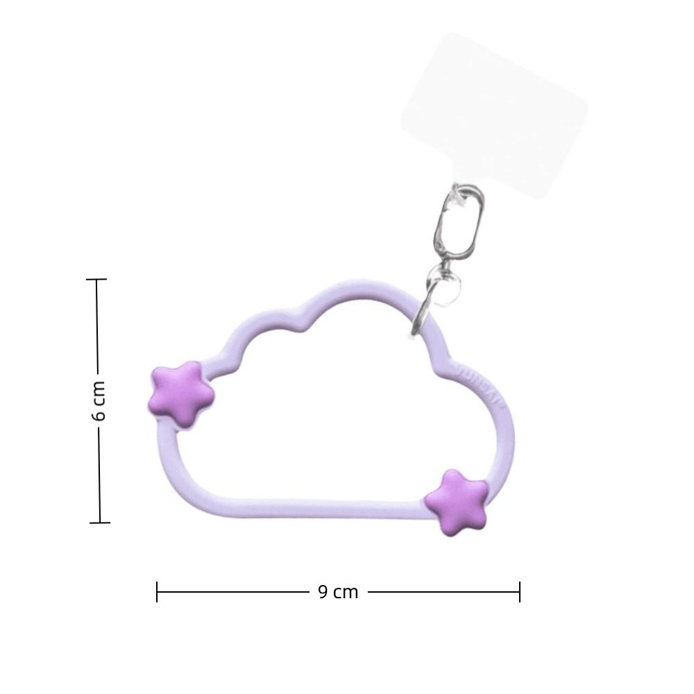 INS Silicone Phone Lanyard Strap Anti-Lost Cartoon Wrist Phone Strap Clouds Shape Expanded Phone Case Pendant Bag Charm