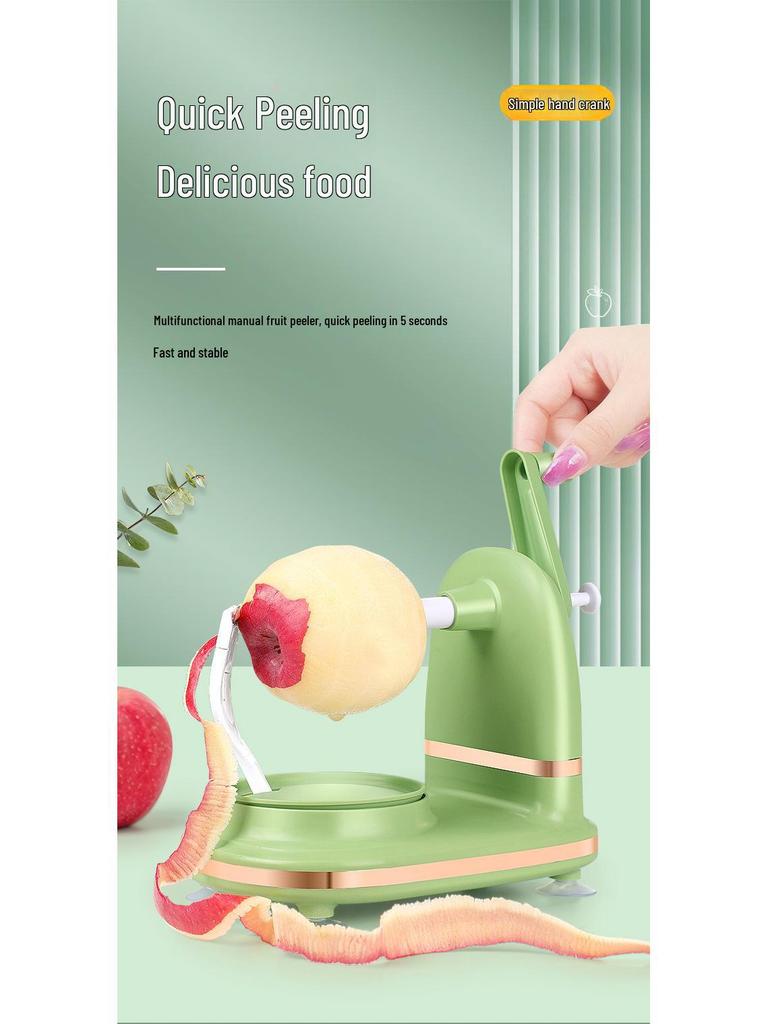 Multi-function Hand-cranked Apple and Pear Peeler for Easy Fruit Peeling.