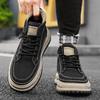 Autumn and winter high-top Martin boots outdoor thick-soled heightening casual tooling boots new men's trend hiking short boots