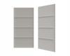 Panel tapicerowany wezgłowie Duo PP Matte Silver jasny szary 60x30 cm 1szt