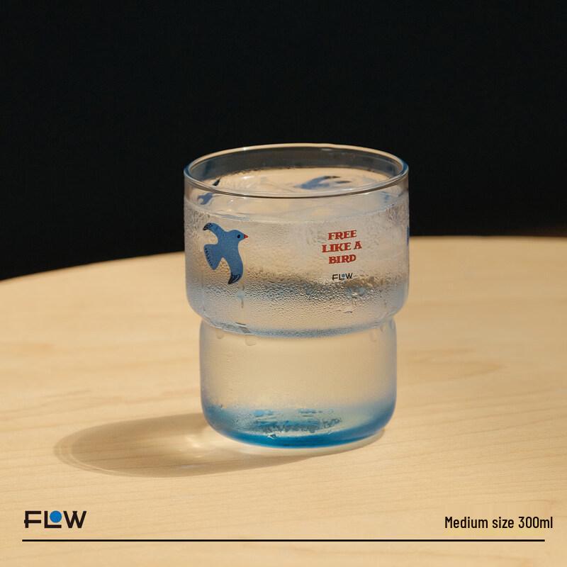 Chixing Free Bird Blue Glass Cup