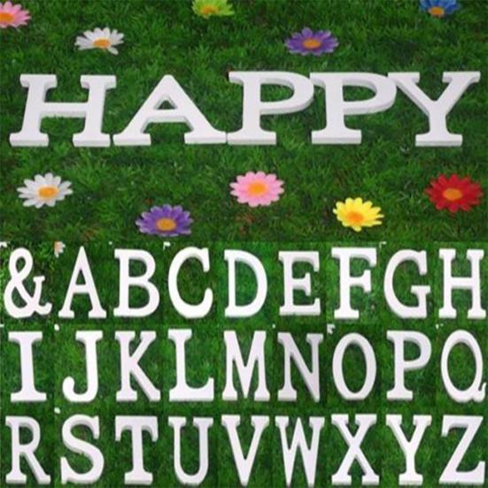 1 Pc White Wooden Letters Alphabet Wedding Birthday Party Home Decoration