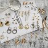 Fashion Geometric Round Drop Earrings Temperament Simple Star Tassel Pendant Earrings Female Gifts Jewelry