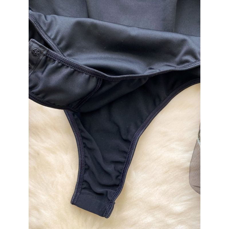 Fashion Ins Sexy Long Sleeve Mesh Embroider Stitching Jumpsuit Female Silm Slim Looking Pure Desire Sexy Base Tops