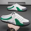 Men's mesh semi-drag summer new men's shoes soft-soled sports casual shoes men's one-pedal lazy Doudou slippers