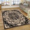 3D Turkey Persian Bohemian Mandala Flower Carpet Rug for Bedroom Living Room Home Sofa Decoration,Children Large Decor Floor Mat