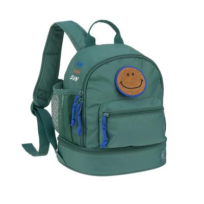 Kindergarten Backpack with Bristles for 3 Little Gang Dark LÄSSIG - 6.5L - Years, Green. , Einheitsgröße