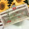 Sweet Cherry Transparent Pencil Case Large Capacity Student Stationery Zipper Pen Bag School Supplies Makeup Storage Bag