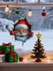 3D Christmas Santa Wall Sticker Removable Break-Through Wall Decal Vinyl Christmas Themed Wall Art Sticker For Home Car 2025