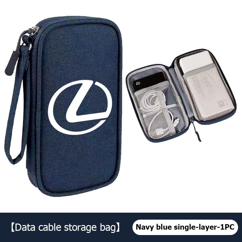 

For Lexus Travel Portable Digital Accessories Storage Bag Organizer CT ES GS NX IS250 RX350 IS200 LX570 UX250h CT200h