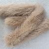 New Faux Fur Women Scarf Long Fluffy Shawl Wrap Solid Color Winter Warm Neck Cover