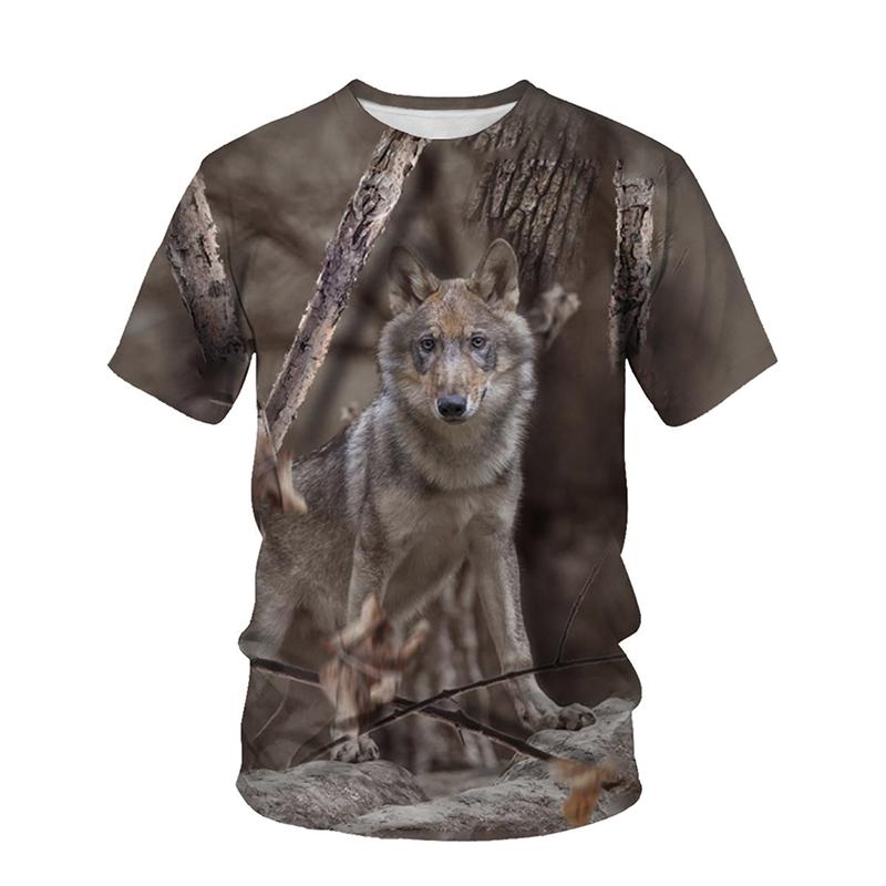 New Animal Camouflage Hunting 3D Print T-Shirts Men Women Summer Short Sleeve T Shirt Oversized Harajuku Tops Tees Kids Clothing