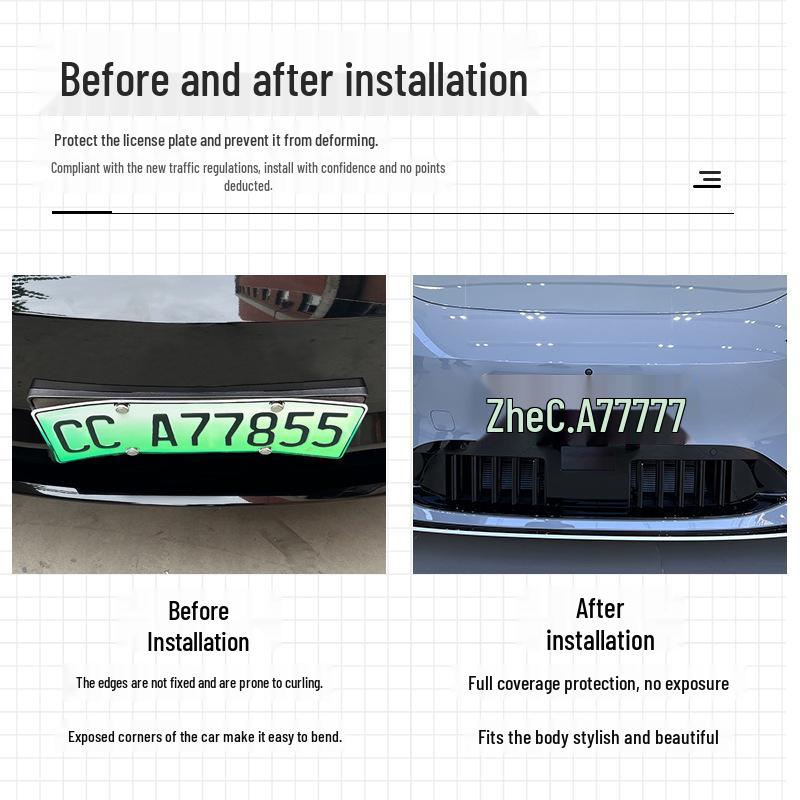 Xiaopeng X9 Electric Vehicle New Energy License Plate Frame & Holder