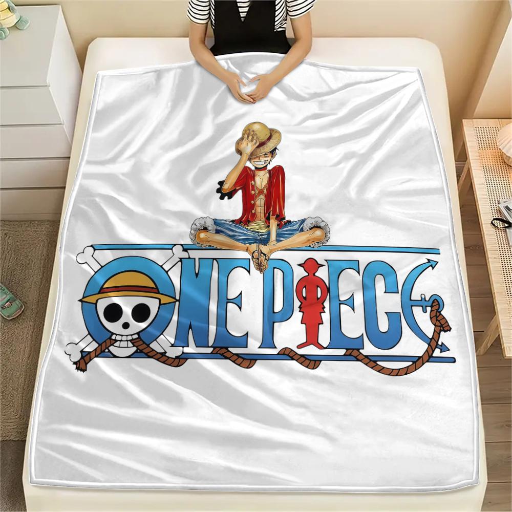 ONE PIECE Flannel Blanket Cool Print Perfect For Home Bed Sofa Chair Travel Picnic -HE18