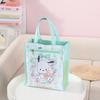Cartoon Print Double-Layer Student Art Bag