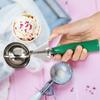 Stainless Steel Ice Cream Scoop with Plastic Handle Practical Fruit Serving Spoon Kitchen Tool for Hot Or Cold Ice Cream