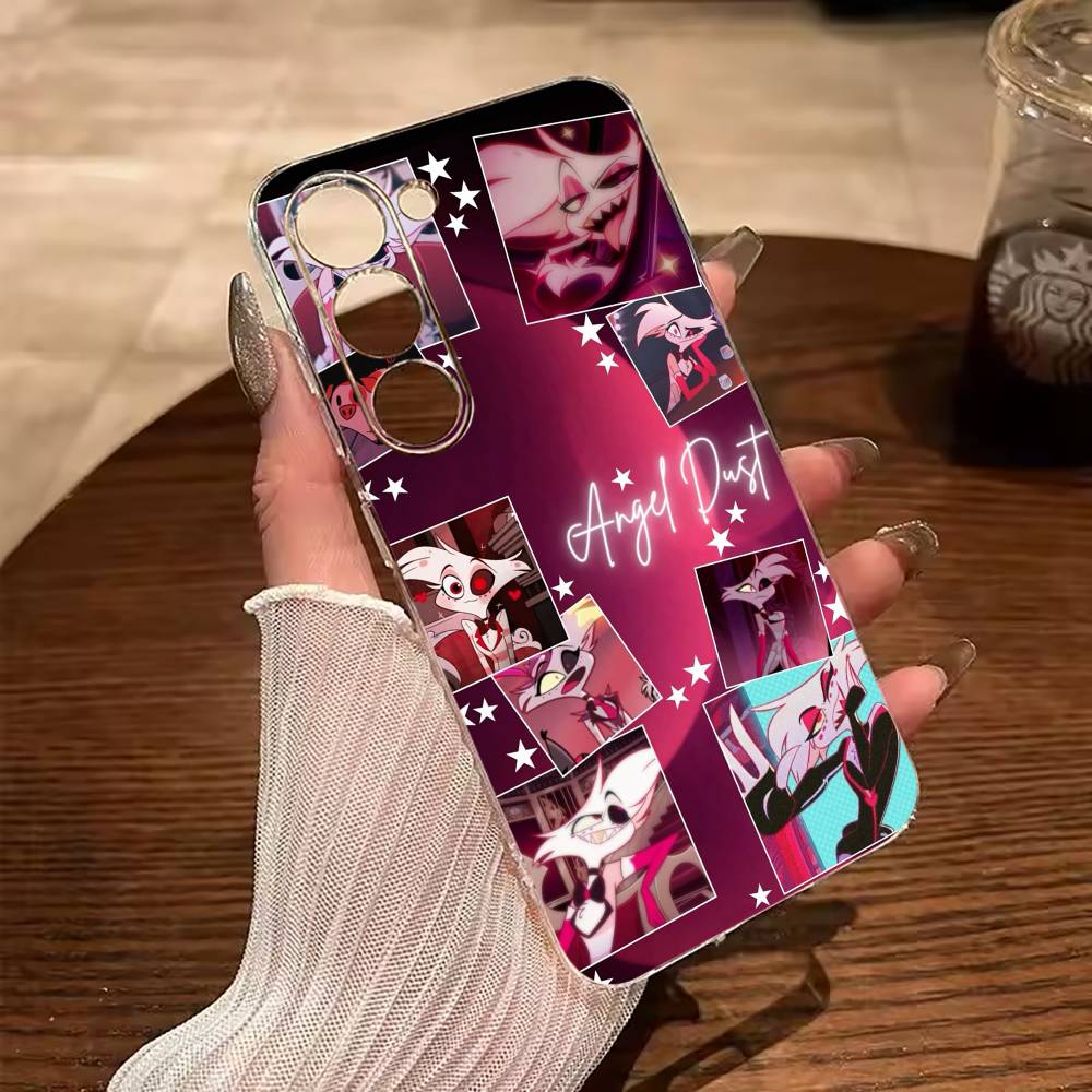 

A-Angel Dust H-Hazbin H-Hotel Phone Case For Samsung Galaxy A71,A70,A52,A51,A40,A30 Transparent Cover Samsung a52 a52S