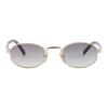 Prada [Available Prescriptions] Logo Design Round Sunglasses Women's Gold Gold 52 Basic Packaging-glasses Case + Packaging Box