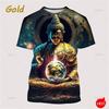 Harajuku 3D Print Buddha Shakyamuni Buddhist T Shirt Ancient India Spiritual Totem Kid Streetwear