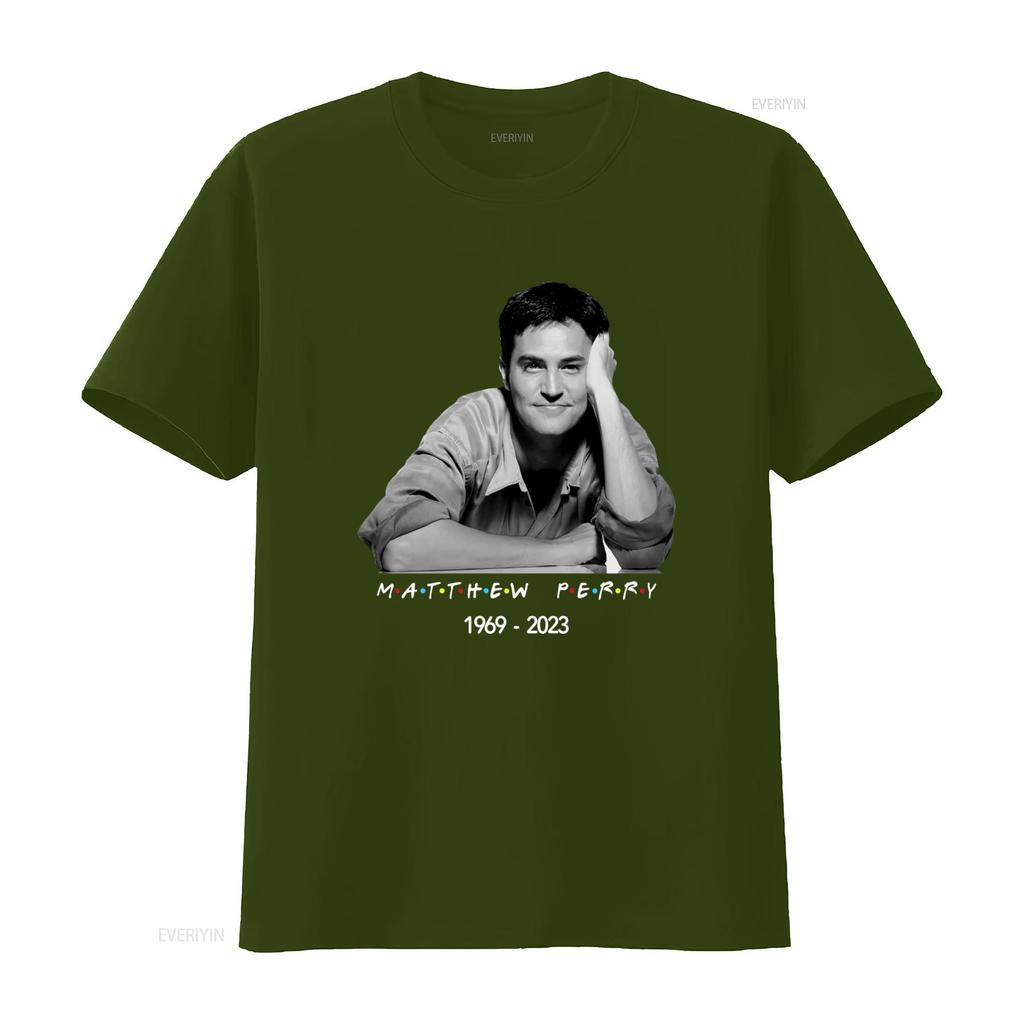 RIP Matthew Perry 1969 2023 Tribute T Shirt Chandler Bing Friends Design Comfortable Cotton Vintage Washed Stretched Breathable
