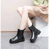 Fashion Colorful Women's Rain Boots Comfortable Height-increasing Platform Shoes Waterproof Non-slip Rain Boots Large Size 36-42