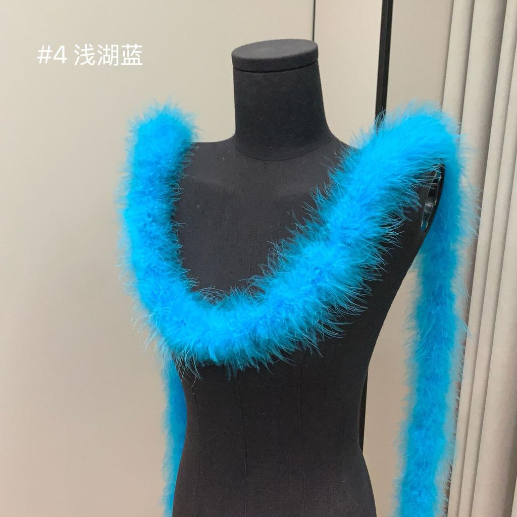 Bunte Federstreifen Truthahnfederstreifen Performance Tanzkostüm Dekomaterialien DIY Textilzubehör