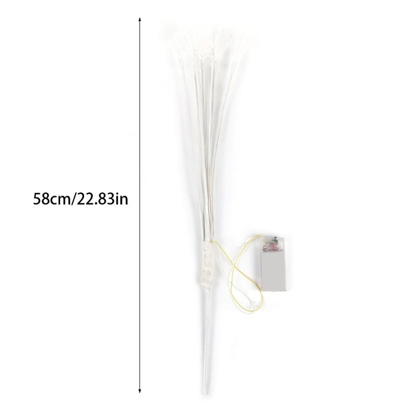 LED Umělá Větev Na Baterie Světelné Květinové Kytice Pro Vánoce Svatbu Domácí Dekoraci Vnitřní a Venkovní