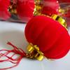 Flocked Lantern String: New Year, Wedding & Christmas Decor - Free Shipping