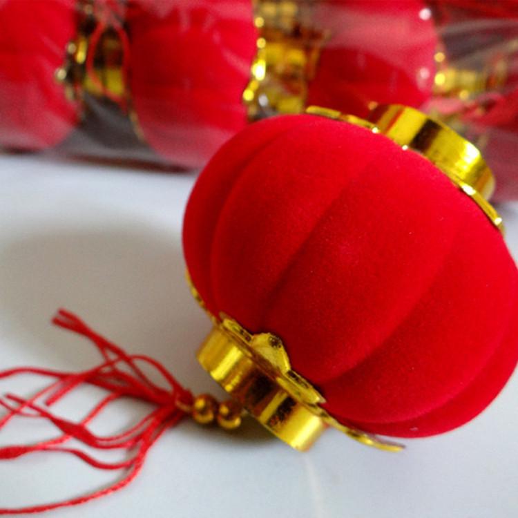 Flocked Lantern String: New Year, Wedding & Christmas Decor - Free Shipping